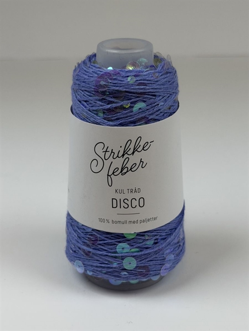 Disco - 50 g Fv. 1401 Lavendel med gennemsigtige pailletter